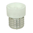 Medium To GU10 Reducer - White Finish - E26 - GU10 (No Locking Feature) - 3/4" Overall Extension - 660W - 250V