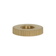 Knurl Solid Brass Check Ring - 1/8 IP Tapped - 3/4" Diameter
