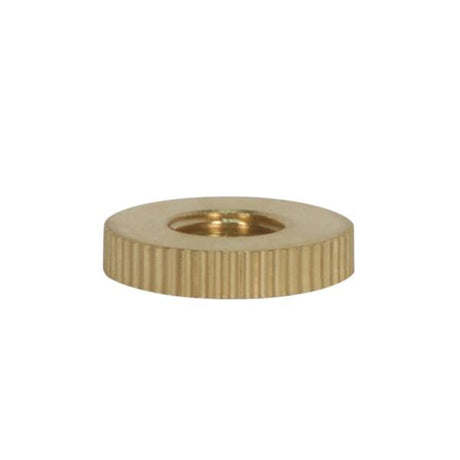 Knurl Solid Brass Check Ring - 1/8 IP Tapped - 1-1/4" Diameter