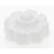 Plastic Lock-Up Caps - 1/8 IP - White Finish - With Pull Chain Hole - 1" Diameter
