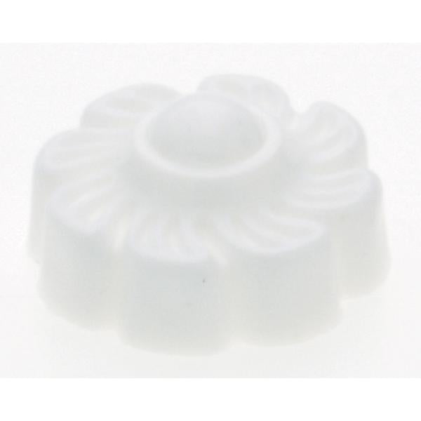 Plastic Lock-Up Caps - 1/8 IP - White Finish - With Pull Chain Hole - 1" Diameter