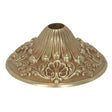 Cast Brass Canopy - French Gold Finish - 6-1/2" Diameter - 1-1/16" Center Hole - 2-1/2" Height