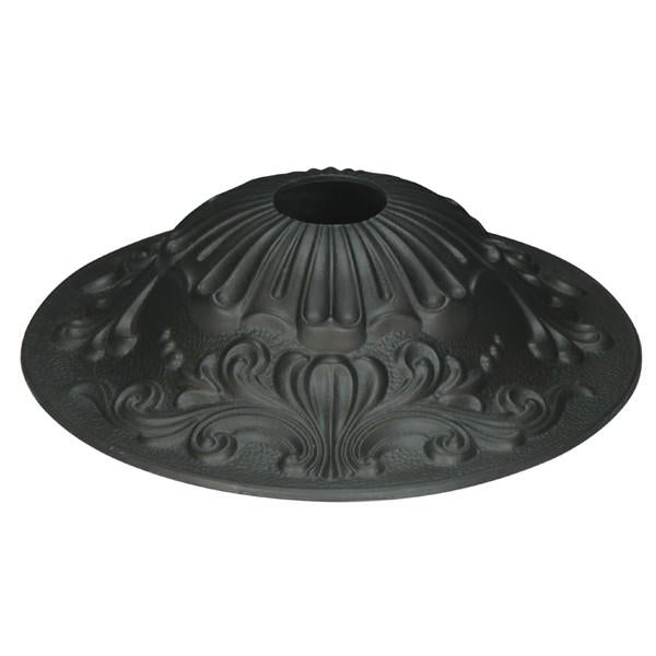 Cast Brass Canopy - Bronze Finish - 5-1/2" Diameter - 1-1/16" Center Hole - 1-1/2" Height
