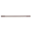 Steel Pipe - 1/8 IP - Nickel Plated Finish - 4" Length - 3/4" x 3/4" Threaded On Both Ends