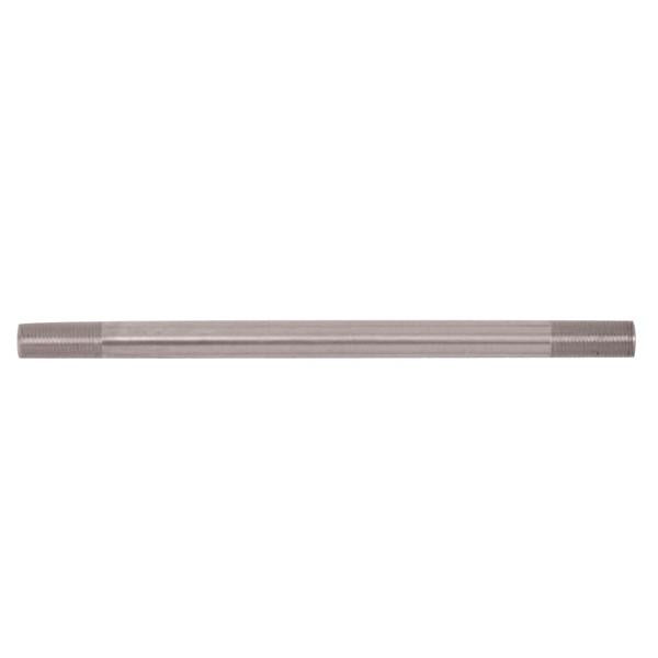 Steel Pipe - 1/8 IP - Raw Steel Finish - 6" Length - 3/4" x 3/4" Threaded On Both Ends