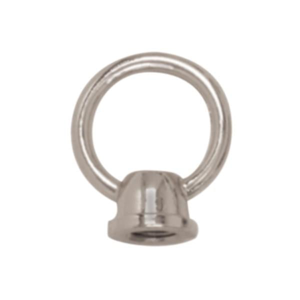 1-1/2" Female Loop - 1/8 IP With Wireway - 10lbs Max - Brushed Nickel Finish