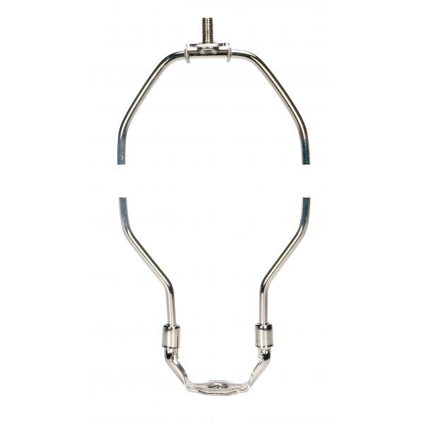 Heavy Duty Harp - Polished Nickel Finish - 15" Height - 1/8 IP Saddle - 1/4-27 Thread - 125 Carton