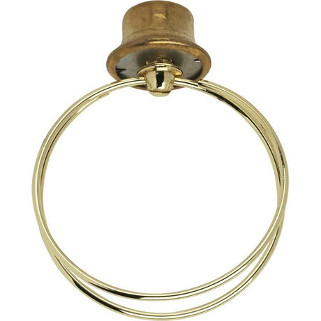 Bulb Clip - 1/4-27 - 2" Short Medium Base - Bulb Clip And Finial - Brass Plated Finish
