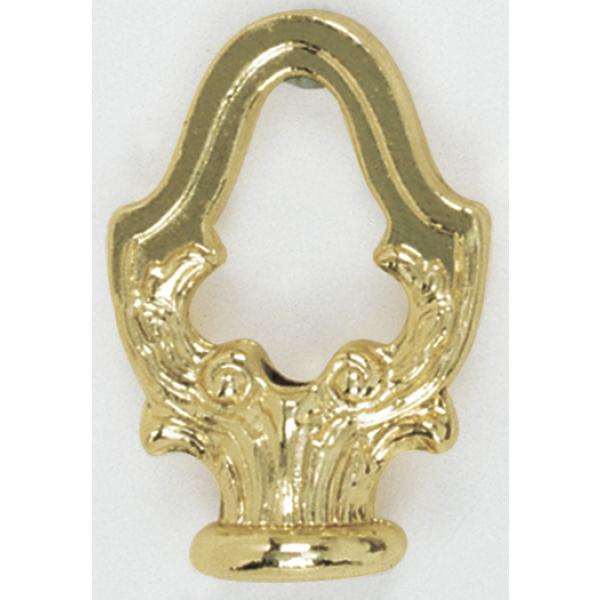 2" Die Cast Fixture Loops - 1/8 IP With Wireway - 20lbs Max - Brass Plated Finish