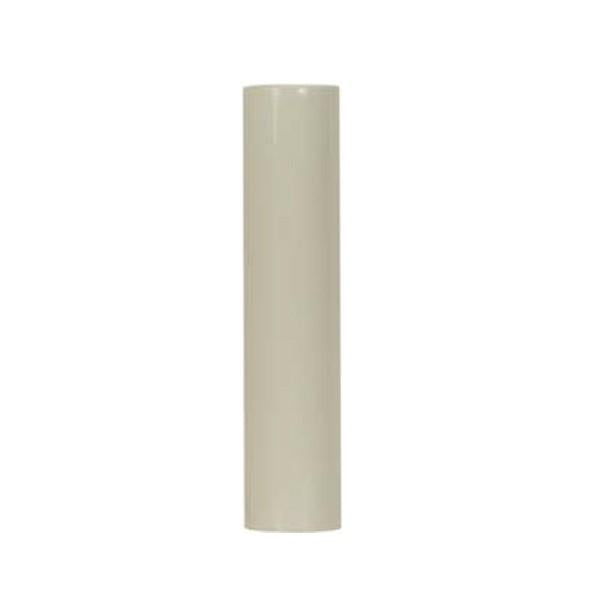 Plastic Candle Cover - Cream Plastic - 13/16" Inside Diameter - 7/8" Outside Diameter - 2" Height