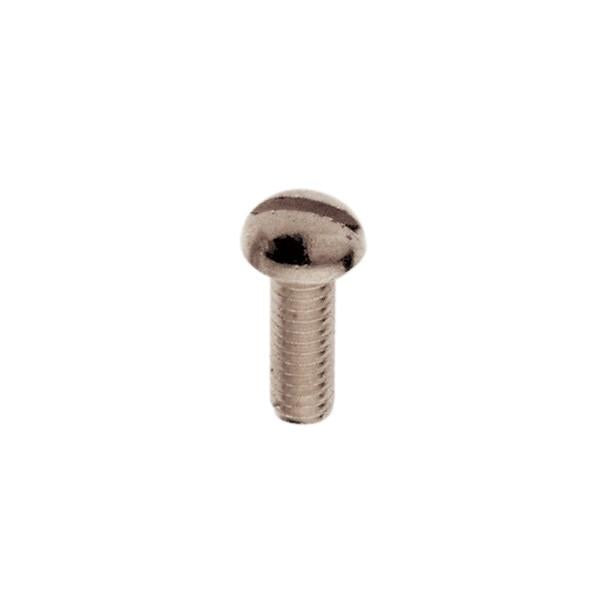 Steel Round Head Slotted Machine Screws - 8/32 - 1/2" Length - Nickel Plated Finish