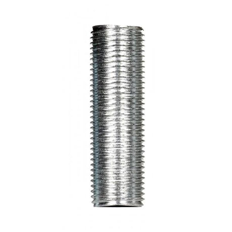 1/8 IP Steel Nipple - Zinc Plated - 1-1/4" Length - 3/8" Wide
