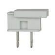 Slide Plug - Polarized - 18/2 SPT-1 - 8A-125V - White Finish