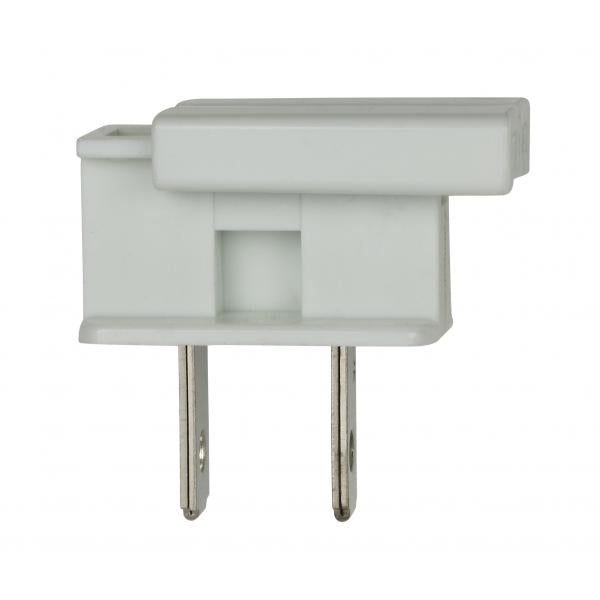 Slide Plug - Polarized - 18/2 SPT-1 - 8A-125V - White Finish