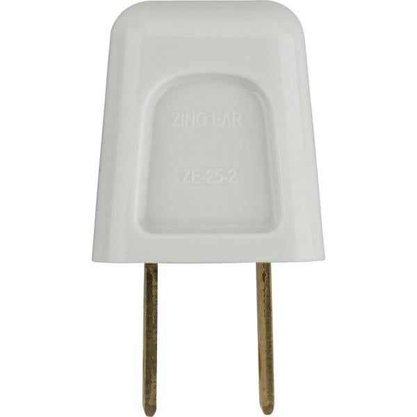 Quick Connect Plug - Polarized - 18/2 SPT-2 - 6A-125V - White Finish