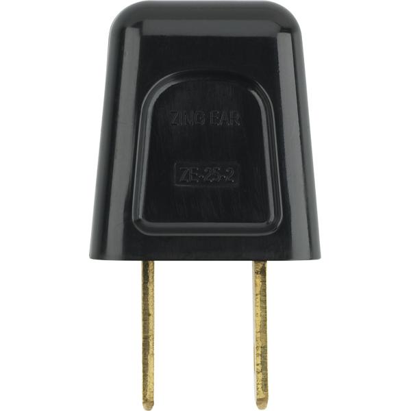 Quick Connect Plug - Polarized - 18/2 SPT-2 - 6A-125V - Black Finish