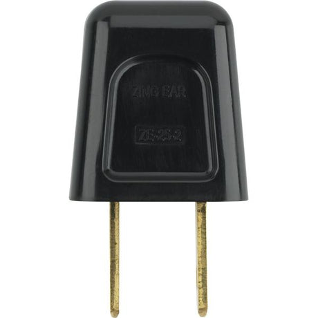 Quick Connect Plug - Polarized - 18/2 SPT-2 - 6A-125V - Black Finish