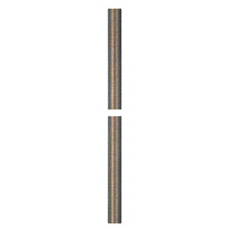 1/9 IP Steel Nipple - Yellow Zinc Plated - 60" Length - 3/8" Wide