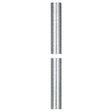 3/8 IP Steel Nipple - Zinc Plated - 48" Length - 5/8" Wide