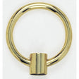 2" Die Cast Fixture Loop - 1/8 IP With Wireway - 20lbs Max - Brass Plated Finish
