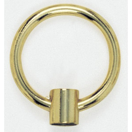 2" Die Cast Fixture Loop - 1/8 IP With Wireway - 20lbs Max - Brass Plated Finish