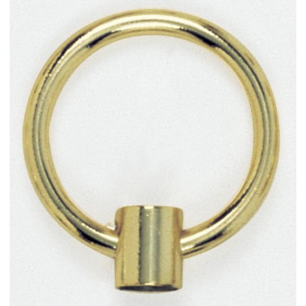 2" Die Cast Fixture Loop - 1/8 IP With Wireway - 20lbs Max - Brass Plated Finish