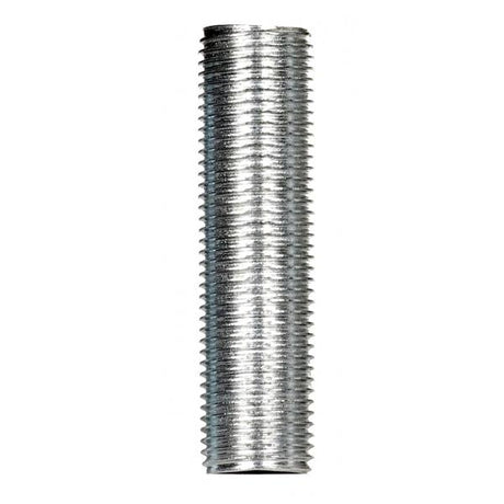 1/8 IP Steel Nipple - Zinc Plated - 12" Length - 3/8" Wide