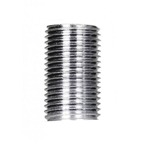 1/8 IP Steel Nipple - Zinc Plated - 3/4" Length - 3/8" Wide