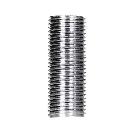 1/8 IP Steel Nipple - Zinc Plated - 1" Length - 3/8" Wide