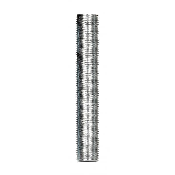 1/8 IP Steel Nipple - Zinc Plated - 2-1/2" Length - 3/8" Wide