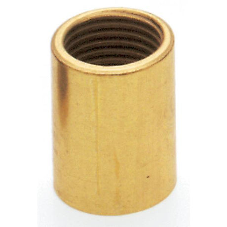 Brass Coupling - 5/8" Long - 1/8 IP - Burnished And Lacquered