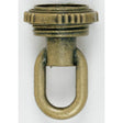 1/4 IP Matching Screw Collar Loop With Ring - 25lbs Max - Antique Brass Finish