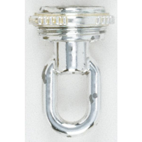 1/4 IP Matching Screw Collar Loop With Ring - 25lbs Max - Chrome Finish