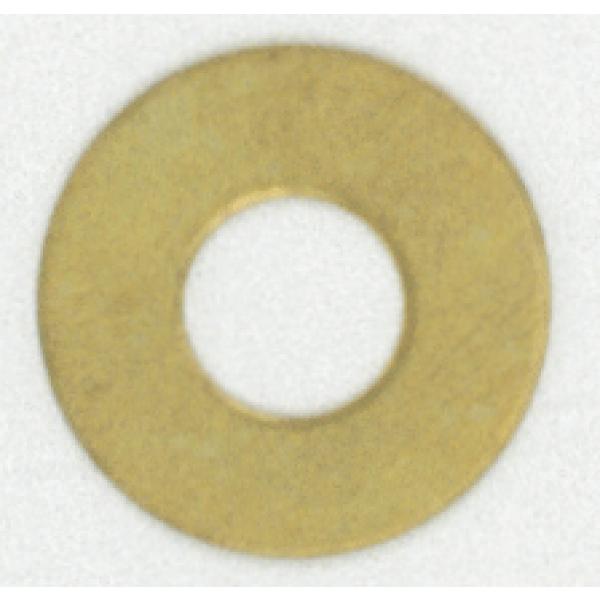Light Steel Washer - 1/8 IP Slip - 24 Gauge - Brass Plated Finish - 1" Diameter