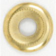 Beaded Steel Check Ring - 1/8 IP Slip - Brass Plated Finish - 1-1/8" Diameter