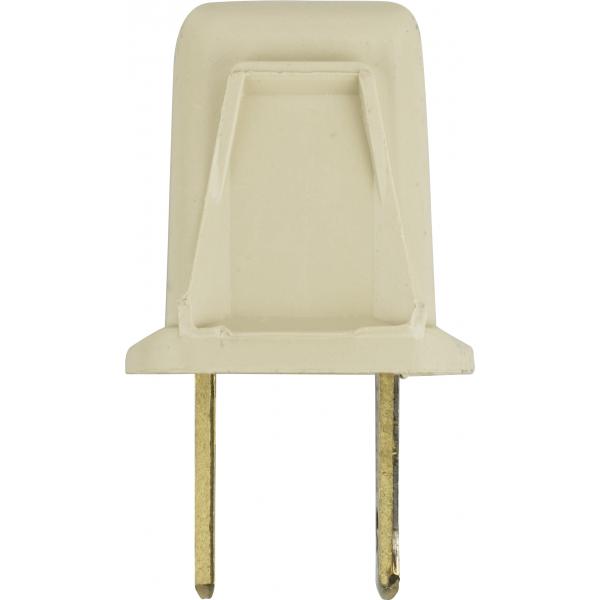 Attachment Plug - Polarized - 18/2-SPT-1 - 10A-125V - Ivory Finish