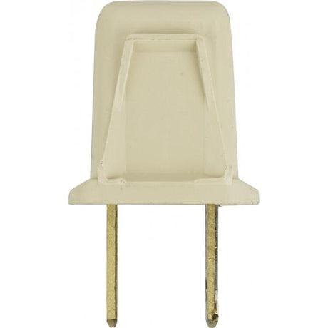 Attachment Plug - Polarized - 18/2-SPT-1 - 10A-125V - Ivory Finish