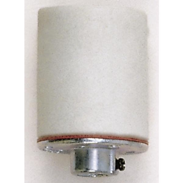 Keyless Porcelain Socket With 1/8 IPS Metal Cap - Glazed - 660W - 250V - 200/10 Master