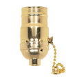 On-Off Pull Chain Socket - 1/8 IPS - Aluminum - Brite Gilt Finish - 660W - 250V - 250 Master