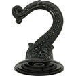 Die Cast Large Swag Hook - Black Finish - Kit Contains 1 Hook And Hardware - 10lbs Max