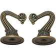 Die Cast Swag Hook Kit - Antique Brass Finish - Kit Contains 2 Hooks With Hardware - 10lbs Max