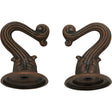 Die Cast Swag Hook Kit - Antique Copper Finish - Kit Contains 2 Hooks With Hardware - 10lbs Max