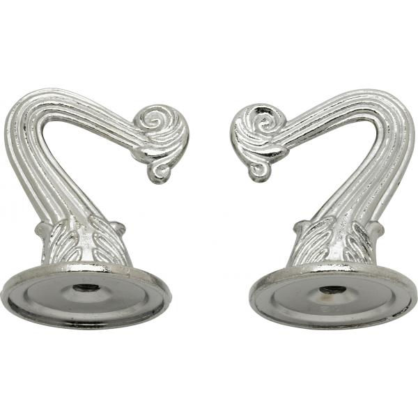 Die Cast Swag Hook Kit - Chrome Finish - Kit Contains 2 Hooks With Hardware - 10lbs Max