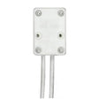 MR16 Porcelain Halogen Socket - GX5.3 Base - 12" SF-1 200C Leads - 3/8" Height - 7/8" Diameter - 3/4" Width - 75W - 250V