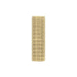 1/8 IP Steel Nipple - Yellow Zinc Plated - 5/8" Length - 3/8" Wide