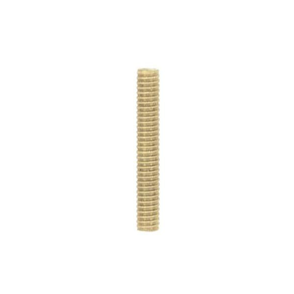 1/8 IP Steel Nipple - Yellow Zinc Plated - 11-1/2" Length - 3/8" Wide