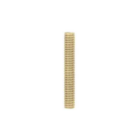 1/8 IP Steel Nipple - Yellow Zinc Plated - 11-1/2" Length - 3/8" Wide