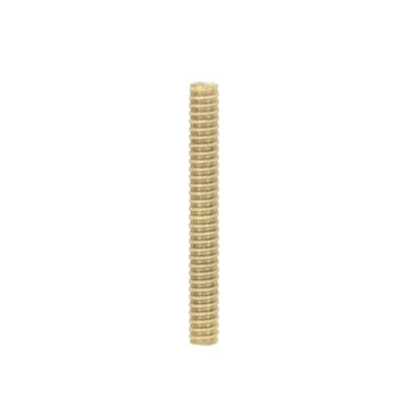 1/8 IP Steel Nipple - Yellow Zinc Plated - 14" Length - 3/8" Wide