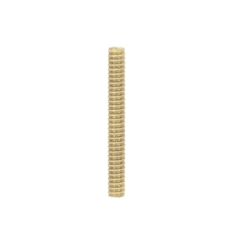 1/8 IP Steel Nipple - Yellow Zinc Plated - 14-1/2" Length - 3/8" Wide