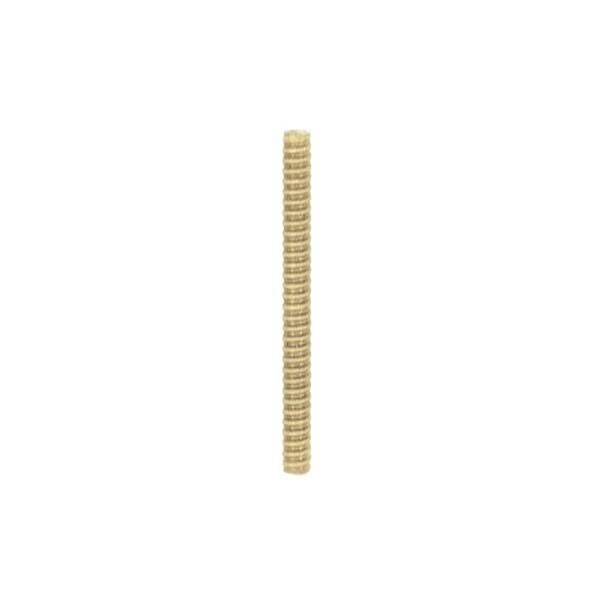 1/8 IP Steel Nipple - Yellow Zinc Plated - 17-1/2" Length - 3/8" Wide
